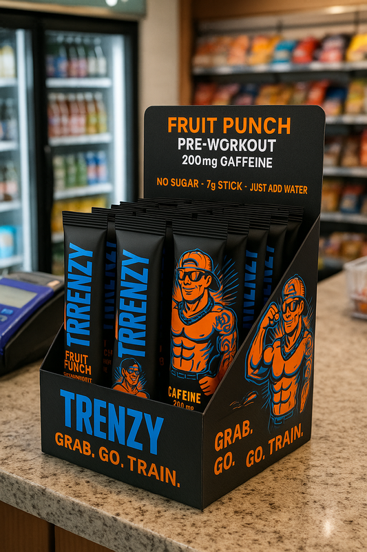 Trenzy Pre-Workout Quick Sticks- Fruit Punch (20 Sticks)